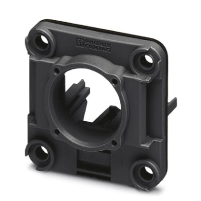 VS-A-F-IP67-BK    Panel mounting frame, IP67, for Freenet system, for round panel cutout, with grommet, without mounting screws, color: black