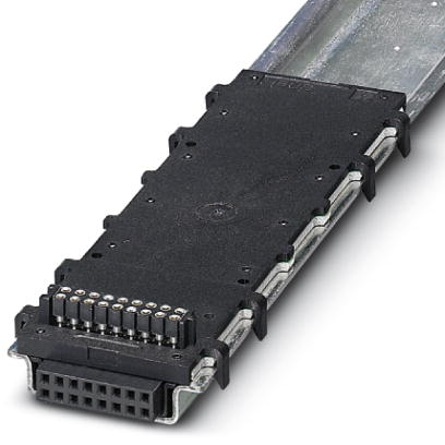 HBUS 107,6-16P-1S BK    TragschienenBusverbinder fur Installations-Einbaugehause BC...