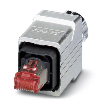 VS-PPC-C1-RJ45-MNNA-PG9-8I6    RJ45 connector, IP67, with push-pull interlocking, metal housing, CAT6, 8-pos., with IDC connection method, for 1-wire