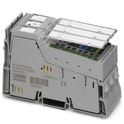 IB IL 230 PWR IN-PAC    Inline power terminal block, complete with accessories (plug connector and labeling field), without fuse, 230 V AC