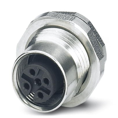 SACC-DSI-M12FS-5CON-L180 VA    Sensor/actuator flush-type socket, 5-pos., M12, A-coded, rear/screw mounting with PG9 thread, with straight solder conn