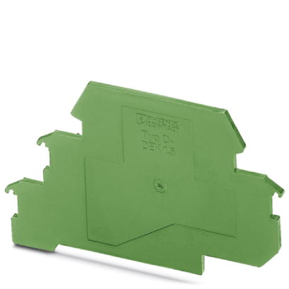 D-DEK 1,5 GN    Cover for setting the end of a terminal row, color: green