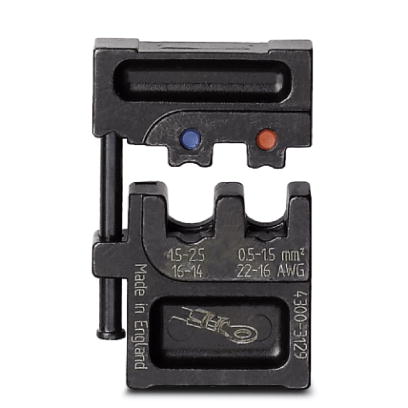 CRIMPFOX-M RCI 2,5/DIE    Gesenk, fur Crimpfox-M, fur isolierte Kabelschuhe 0,5 - 1,5 mm? und 1,5 - 2,5 mm?(Rot, Blau), verpackt in einer anreihbaren