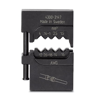 CRIMPFOX-M TC 4/DIE    Gesenk, fur Crimpfox-M, fur gedrehte Kontakte 0,14 - 4 mm?, verpackt in einer anreihbaren Aufbewahrungsbox