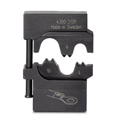 CRIMPFOX-M RC 10/DIE    Gesenk, fur Crimpfox-M, fur nicht isolierte Kabelschuhe 4 - 10 mm?, verpackt in einer anreihbaren Aufbewahrungsbox