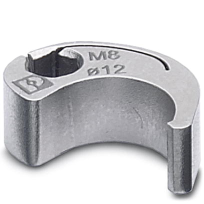 SACC BIT M8-D12    Nut for mounting freely assembled SACC M8 connectors with lengthwise knurls, for 4 mm hexagonal screwdriver