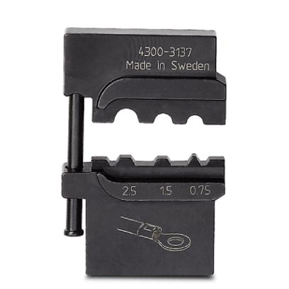 CRIMPFOX-M RC 2,5/DIE    Gesenk, fur Crimpfox-M, fur nicht isolierte Kabelschuhe 0,75 - 2,5 mm?, verpackt in einer anreihbaren Aufbewahrungsbox