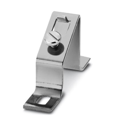 BG/SHA    Angled brackets with M6 screw, DIN rail limit stop, for fixing DIN rails at an angle of 30?, height: 46 mm