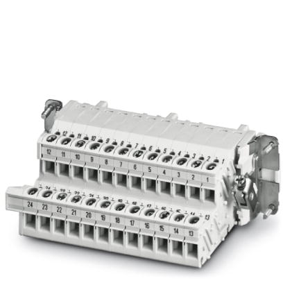 HC-B 24-A-UT-PEL-F    HEAVYCON terminal adapter female insert, B24 series, 24-pos., right PE connection for the left panel of the control cabinet, scr