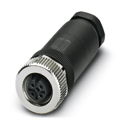 SACC-M12FS-5CON-PG9-M    Sensor/actuator connector, female, straight, 5-pos., M12, A-coded, screw connection, metal knurl, cable screw connection Pg9