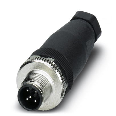 SACC-M12MS-5CON-PG 7-M    Sensor/actuator connector, male, straight, 5-pos., M12, A-coded, screw connection, metal knurl, cable screw connection Pg7