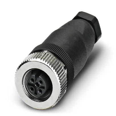 SACC-M12FS-5CON-PG 7-M    Sensor/actuator connector, female, straight, 5-pos., M12, A-coded, screw connection, metal knurl, cable screw connection Pg7