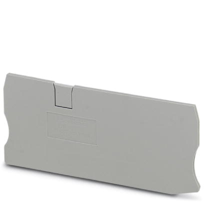 D-ST 10-TWIN    End cover for modular terminal blocks, Length: 97 mm, Width: 2.2 mm, Color: gray
