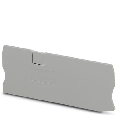 D-ST 16-TWIN    End cover for modular terminal blocks, Length: 107.8 mm, Width: 2.2 mm, Color: gray