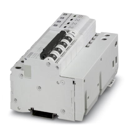 VAL-CP-MCB-3S-350/40/FM    Combination of type 2 surge protection and arrester backup fuse, with monitoring of arrester and arrester backup fuse, in c