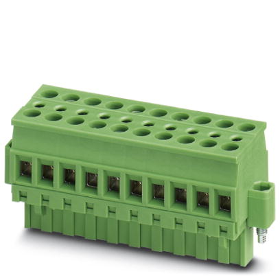 TVMSTB 2,5/ 3-STF-5,08    Plug component, Nominal current: 12 A, Nom. voltage: 250 V, Pitch: 5.08 mm, Number of positions: 3, Color: green