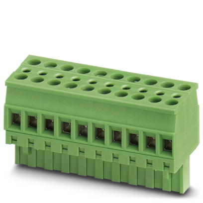 TVMSTB 2,5/ 5-ST-5,08    Plug component, Nominal current: 12 A, Nom. voltage: 250 V, Pitch: 5.08 mm, Number of positions: 5, Color: green