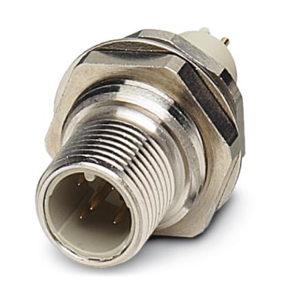 SACC-DSIV-M12MS-5CON-L180-SI    Sensor/Actuator flush-type plug, 5-pos., M12, A-coded, rear/screw mounting with Pg9 thread, with straight solder conne