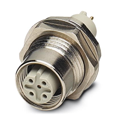 SACC-DSIV-M12FSB-5CON-L180-SI    Sensor/Actuator flush-type socket, 5-pos., M12, B-coded, rear/screw mounting with Pg9 thread, with straight solder co