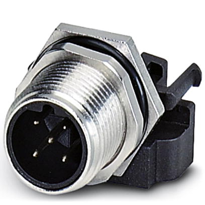 SACC-DSIV-M12MSB-5CON-L180    Sensor/Actuator flush-type plug, 5-pos., M12, B-coded, rear/screw mounting with M12 thread, with straight solder connect