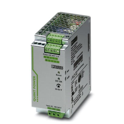 QUINT-PS/1AC/48DC/ 5    Tragschienen-Stromversorgung 48 V DC/5 A, primar getaktet, 1-phasig. Mit der SFB Technology (Selective Fuse Breaking Technolog