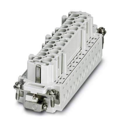 HC-B 24-I-UT-F-48    HEAVYCON female insert, B24 series, 24-pos., 25 ... 48 printed, screw connection