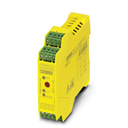 PSR-SCP- 24DC/ESD/4X1/30    Emergency stop, safety door and light grid monitoring, with delayed and undelayed contacts, can be set between 0.1 s and 3