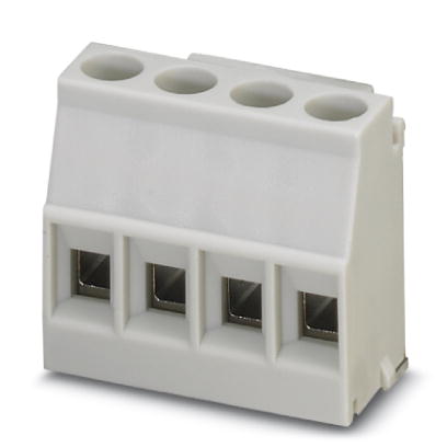 MKDSO 2,5/ 4-L KMGY    PC terminal block, Nominal current: 24 A, Nom. voltage: 250 V, Pitch: 5 mm, Number of positions: 4, Assembly: Soldering, Conduc