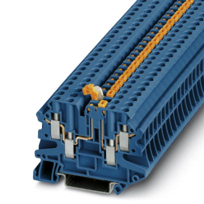 UT 4-QUATTRO-MT BU    Feed-through modular terminal block, Connection type: Screw connection, Cross