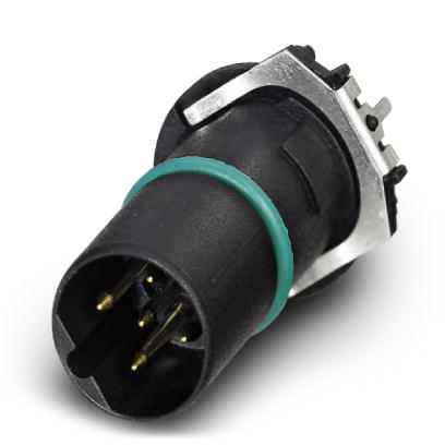 SACC-CI-M12MSB-5CON-L180 THR    Sensor/actuator flush-type connector, 5-pos., B-coded, with straight THR solder connection, only contact insert