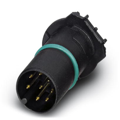 SACC-CI-M12MS-8CON-L180 THR    Sensor/actuator flush-type connector, 8-pos., with straight THR solder connection, only contact insert