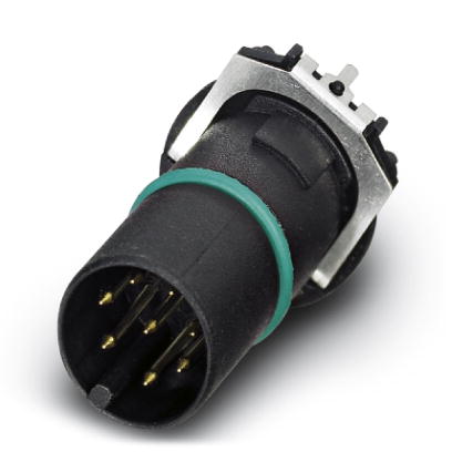 SACC-CI-M12MS-8CON-L180-THR SH    Sensor/actuator flush-type connector, 8-pos., shielded, with straight THR solder connection