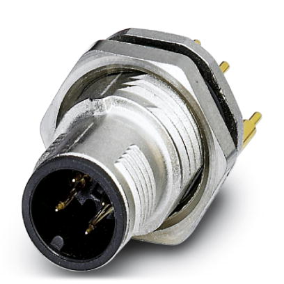 SACC-DSI-MS-4CON-L180/12 SCOSH    Sensor/actuator flush-type plug, 4-pos., M12 SPEEDCON, shielded, A-coded, rear/screw mounting with Pg9 thread, with