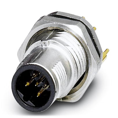SACC-DSI-MSB-5CON-M12-SCO SH    Sensor/actuator flush-type connector, 5-pos., M12 SPEEDCON, shielded, B-coded, rear/screw mounting with M12 thread, wi