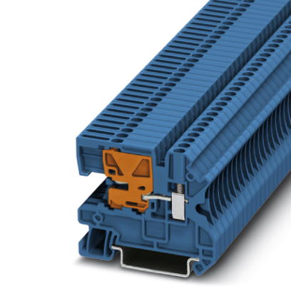 UTN 2,5    N disconnect terminal block, Screw connection, Cross section: 0.14 mm? - 4 mm?, AWG: 26 - 12, Width: 5.2 mm, Color: blue, Mounting type: NS