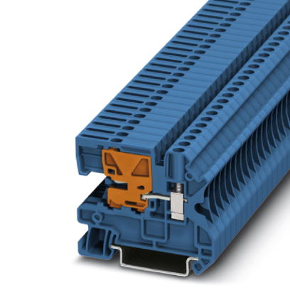 UTN 4    N disconnect terminal block, Screw connection, Cross section: 0.14 mm? - 6 mm?, AWG: 26 - 10, Width: 6.2 mm, Color: blue, Mounting type: NS 3