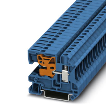 UTN 6    N disconnect terminal block, Screw connection, Cross section: 0.2 mm? - 10 mm?, AWG: 24 - 8, Width: 8.2 mm, Color: blue, Mounting type: NS 35