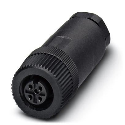 SACC-M12FS-5CON-PG9    Sensor/actuator connector, female, straight, 5-pos., M12, A-coded, screw connection, plastic knurl, cable screw connection Pg9