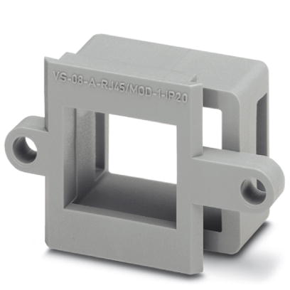VS-08-A-RJ45/MOD-1-IP20    RJ45 panel mounting frame, 1x, IP20, for modular socket inserts (Keystone), without mounting screws