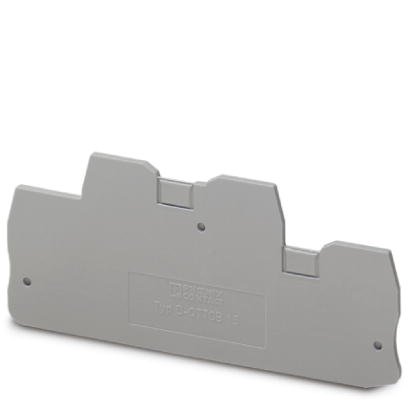 D-QTTCB 1,5    End cover for modular terminal blocks, Length: 99.6 mm, Width: 2.2 mm, Height: 49.9 m