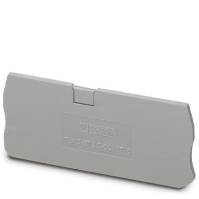 Image D-ST 2,5-QUATTRO    End cover for modular terminal blocks, Length: 72 mm, Width: 2.2 mm, Height: 36.