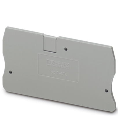 D-ST 6    End cover for modular terminal blocks, Length: 69.5 mm, Width: 2.2 mm, Height: 43.5 mm, Co