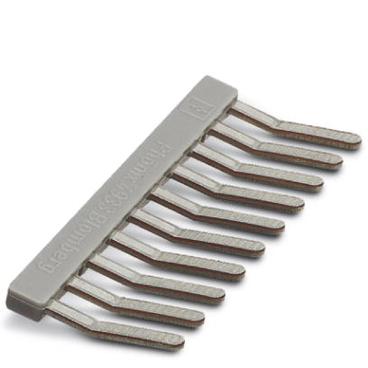 EBL 10- 5    Cross connector/jumper for modular terminal block, Number of positions: 10, Color: gray
