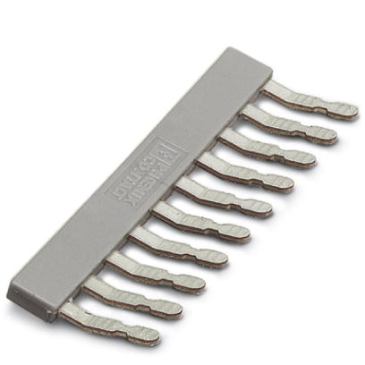 EB 10- 5    Cross connector/jumper for modular terminal block, Number of positions: 10, Color: gray