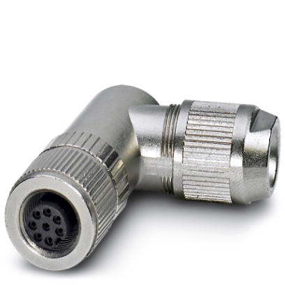 SACC-M12FR-6Q SH VARAN    Bus system connectors, VARAN, socket, angled, 6-pos., M12 shielded, QUICKON connection block, cable diameter max. 8 mm