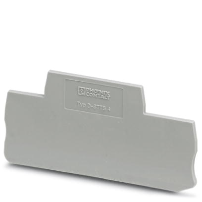 D-STTB 4    End cover for modular terminal blocks, Length: 83.5 mm, Width: 2.2 mm, Height: 47.5 mm,