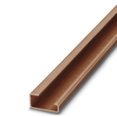 NS 32 CU/35QMM UNPERF 2000MM-V    G-profile DIN rail, material: Copper, unperforated, height 15 mm, width 32 mm, length 2 m