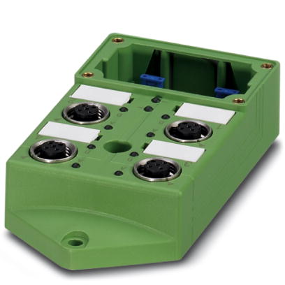 SACB-4/ 4-L-C GG SCO    Sensor/actuator box, with LED, header, pluggable connection and single-assigned slots without connector hood, slots 4