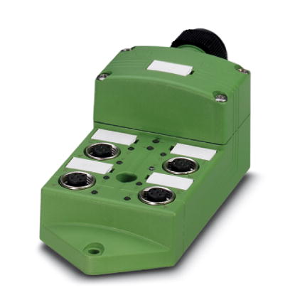 SACB-4/ 4-L-C SCO    Sensor/actuator box, with SPEEDCON quick locking system and LED, with pluggable master cable connection and single-occupied slots