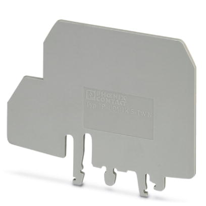 TP-UDMTK 5-TWIN    Separating plate, Length: 103 mm, Width: 2 mm, Height: 70.1 mm, Color: gray